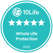 5-Star Whole Life Protection Insurance Award in 10Life 5-Star Insurance Award 2025