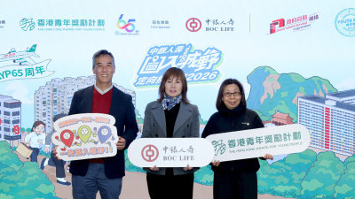 青年節亮點項目「中銀人壽圖入城野定向挑戰賽2026|AYP 65周年特別呈獻」 凝聚「政、商、社」跨界別力量推動香港青年發展